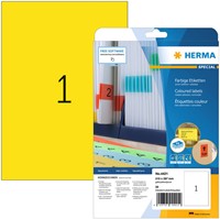 Etiket HERMA 4421 210x297mm A4 verwijderb gl 20st 20 Vel