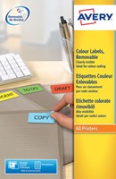 Etiket Avery L6041-20 45.7x21.2mm geel 960stuks 20 Vel