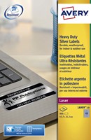 Etiket Avery L6009-20 45.7x21.2mm zilver 960st 20 Vel-2
