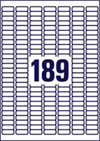 Etiket Avery L6008-20 25.4x10mm zilver 3780stuks 20 Vel-3