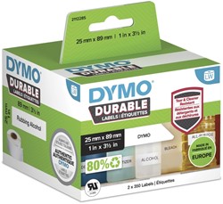 Etiket Dymo LabelWriter industrieel 25x89 2st wit 2 Rol