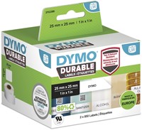 Etiket Dymo LabelWriter industrieel 25x25 2st wit 2 Rol