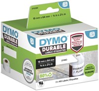 Etiket Dymo LabelWriter industrieel 19x64 2st wit 2 Rol