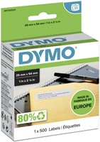 Etiket Dymo LabelWriter adressering 25x54 wit 500 Stuk