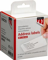 Labeletiket Quantore 99012 36x89mm adres wit 2 rollen-3