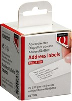 Labeletiket Quantore 99010 28x89mm adres wit 2 rollen-4