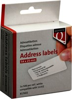 Label Etiket Quantore 11352 54mmx25mm retour wt 1 Rol-2