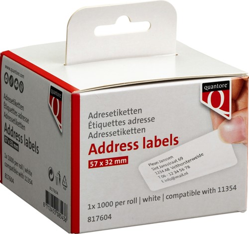 Label Etiket Quantore 11354 57mmx32mm wt 1 Rol-3