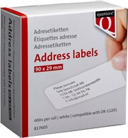 Labeletiket Quantore DK-11201 29x90mm adres wit 400 stuks-5