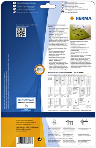 Etiket HERMA 8016 45.7x21.2mm transparant 1200st 25 Vel-2