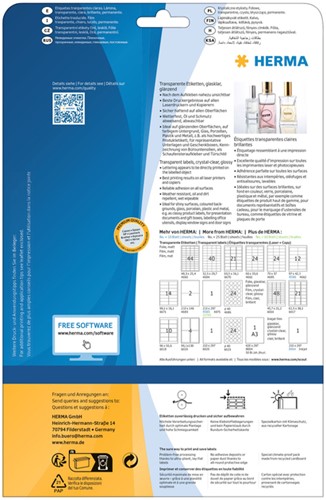 Etiket HERMA 8017 63.5x38.1mm transparant 525 stuks-1
