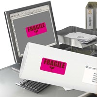 Etiket Avery L7363P-25 99.1x38.1mm roze 340st 25 Vel-3