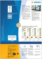 Etiket HERMA 4401 210x297mm A4 geel 100st 100 Vel-3