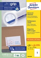 Etiket AZ 3478 210x297mm A4 wit 200stuks 200 Vel