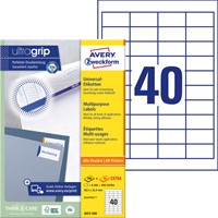 Etiket Avery 3657-200 48.5x25.4mm wit 8000 stuks-2