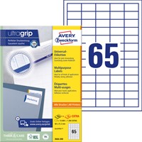 Etiket Avery 3666-200 38x21.2mm wit 13000 stuks-2