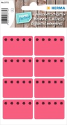 Etiket HERMA 3772 26x40mm diepvries rood 48st 6 Vel