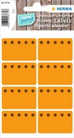 Etiket HERMA 3774 26x40mm diepvries oranje 48st 6 Vel