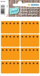 Etiket HERMA 3774 26x40mm diepvries oranje 48stuks 6 Vel