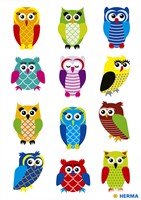 Etiket HERMA 3224 uilen glitterfolie 1 Vel