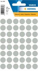 Etiket HERMA 1858 rond 13mm grijs 240 stuks