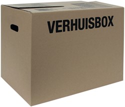 Verhuisdoos IEZZY 480x320x360 enkelgolf bruin 3mm 25 Stuk