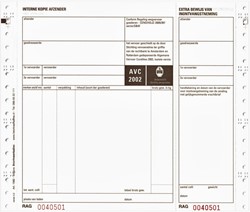 Vrachtbrief IEZZY BVA 240x200mm 4voud 1 Stuk