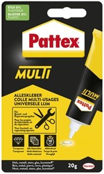Alleslijm Pattex Multi tube 20 gram op blister 1 Stuk