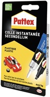 Secondenlijm Pattex all plastic tube 2gr blister 1 Stuk-2