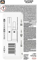 Secondenlijm Pattex all plastic tube 2gr blister 1 Stuk-3