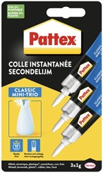 Secondenlijm Pattex Classic tube 1gr 3 Stuk
