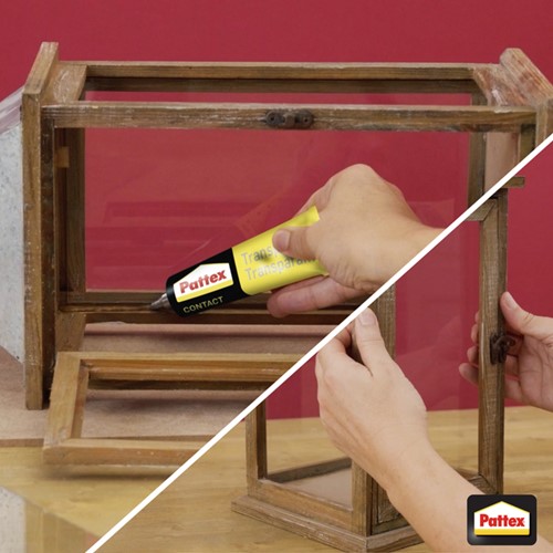 Contactlijm transparant Pattex tube 50gr blister 1 Stuk-3