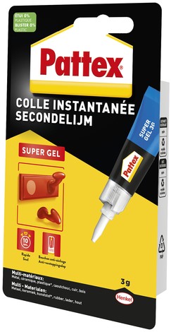 Secondenlijm Pattex super gel 3gr 1 Stuk-2
