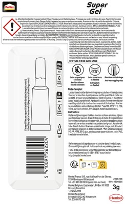 Secondenlijm Pattex super gel 3gr 1 Stuk-3