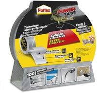 Plakband Pattex 50mmx25m power tape grijs 1 Stuk-2