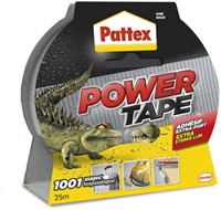 Plakband Pattex 50mmx25m power tape grijs 1 Stuk