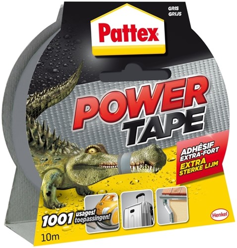 Plakband Pattex 50mmx10m power tape grijs 1 Rol