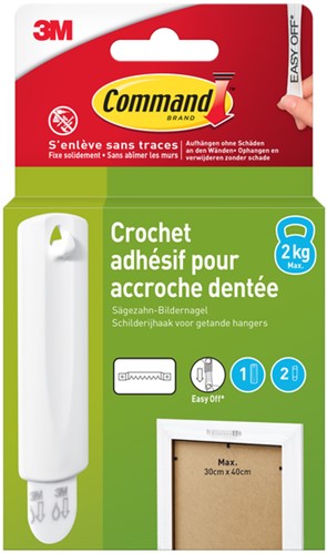 Haak Command knststf incl bevestigingsstrip 1 Stuk