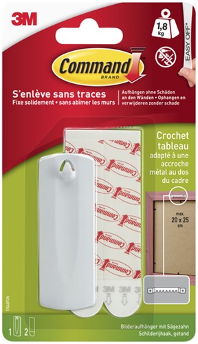 Haak Command knststf incl bevestigingsstrip 1 Stuk-2
