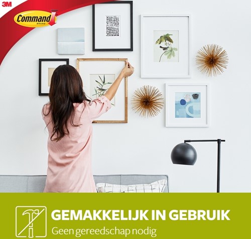 Haak Command metaal  incl bevestigingsstrip 1 Stuk-2