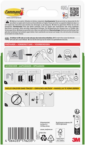 Plakspijker Command incl bevestigingsstrip 1 Stuk-1