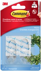 Haak Command middel ovaal incl strip 2st 1 Stuk