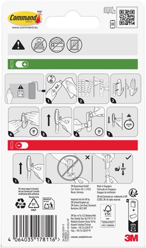 Bevestigingsstrip Command 16st transparant 1 Stuk-2