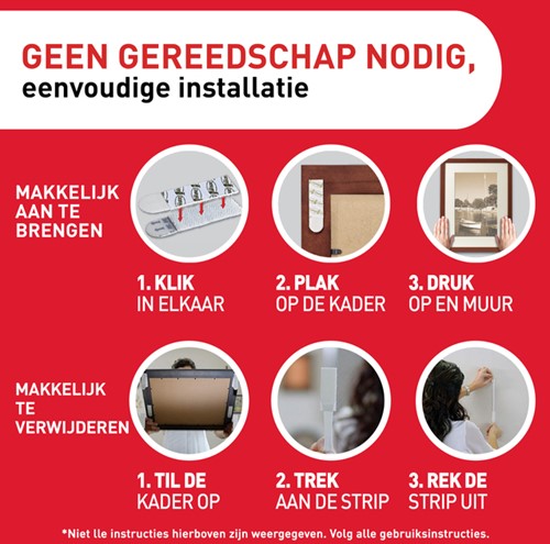 Bevestigingsstrip Command middel klikvast 5.4kg zw 1 Stuk-3