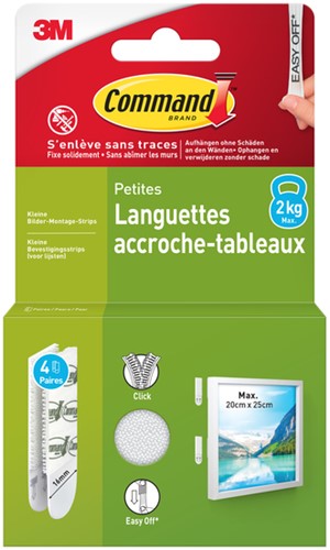 Bevestigingsstrip Command klik vast klein 1.8kg wt 1 Stuk-4