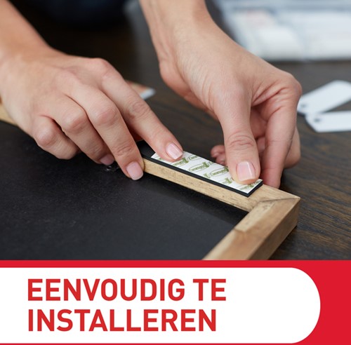 Bevestigingsstrip Command klik vast smal 5,4kg wit-1