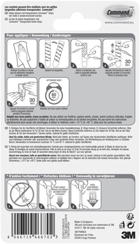 Keukenhaak Command knststf tr incl strip 1 Stuk-2
