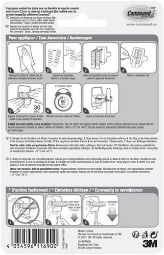 Bezemhouder Command incl bevestigingsstrip wit 1 Stuk-3