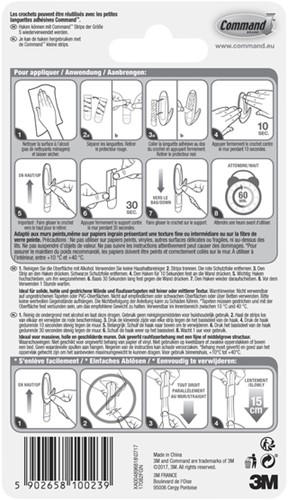 Haak Command design incl bevestigingsstrip 1 Stuk-1