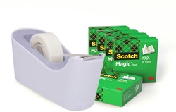 Plakbandhouder Scotch C18 lavendel + 6rol tape 1 Stuk